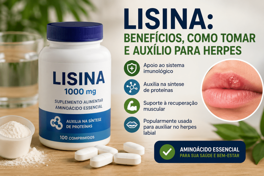 Suplemento de lisina utilizado para suplementação nutricional e aminoácidos