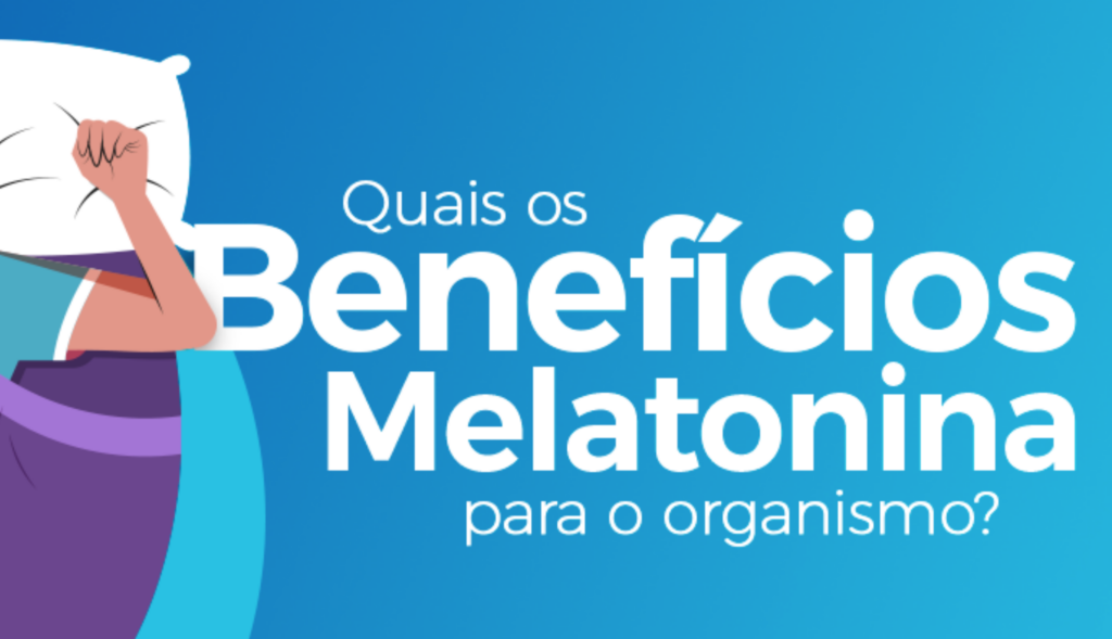 Suplemento de melatonina utilizado para auxiliar na qualidade do sono