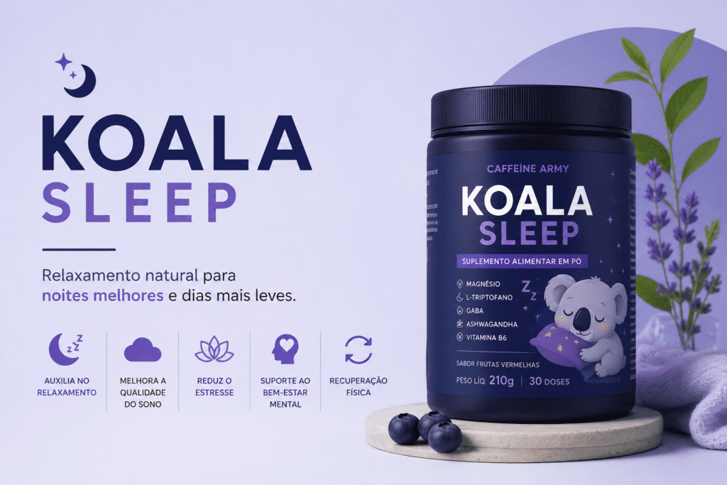 Koala Sleep suplemento para relaxamento, recuperação e qualidade do sono
