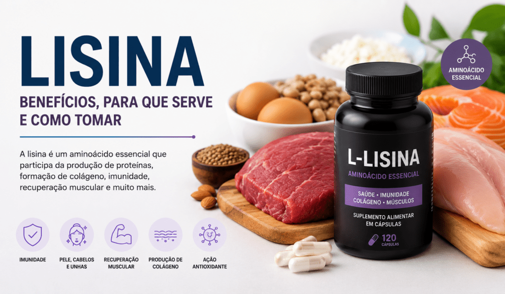 Lisina e seus benefícios para imunidade, colágeno, músculos e saúde geral